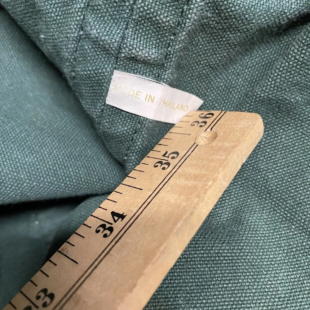 Vintage Abercrombie & Fitch Canvas Duffle Bag Green Logo Large 90s Fade Military